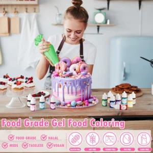 Food Colouring Gel Set 12 Colours